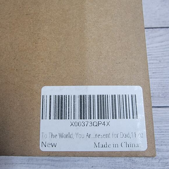 Father's Day Whiskey Glass "To The World You Are a Dad...." 11 oz. - Picture 3 of 3